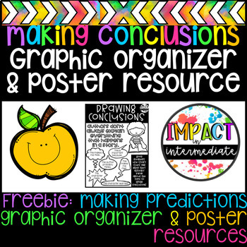 Preview of Making Conclusions Graphic Organizers & Poster