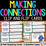 Making Connections Activity Task Cards ELA Text to Self, T