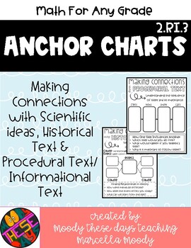 Preview of Making Connections Anchor Charts RI.3
