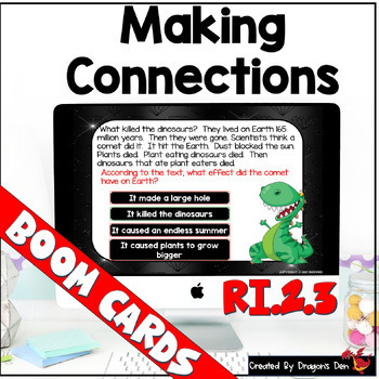 Preview of Making Connections Digital Boom Cards RI.2.3