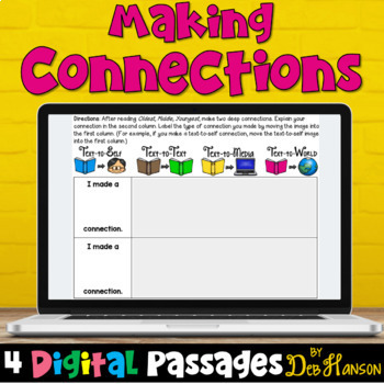 Preview of Making Connections: Four Passages and Posters compatible with Google Slides