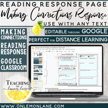 Preview of Making Connections - Guided Reading - Digital - Any Text - Editable in Google