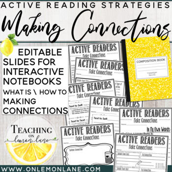 Preview of Making Connections / Guided Reading / What Good Readers Do / Any Text / Editable