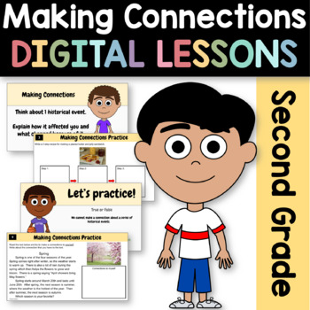Preview of Making Connections Informational Texts 2nd Grade Google Slides | Guided Reading