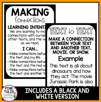 Making Connections Reading Posters - Classroom Decoration | TpT