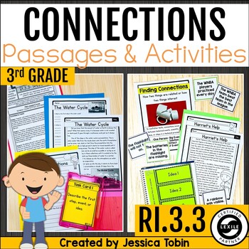 Preview of Making Connections Graphic Organizer Nonfiction Activity Reading Passages RI.3.3