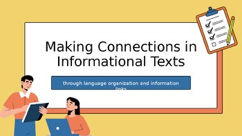 Preview of Making Connections in Informational Text Presentation