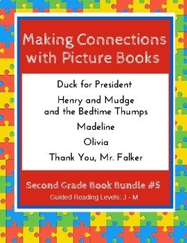 Preview of Making Connections with Picture Books (Second Grade Book Bundle #5) CCSS