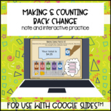 Making Counting Back Change for use with Google Slides™️ D