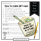 Making Dirt In A Cup - Literacy & Craft