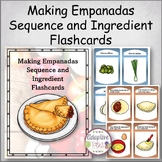 Making Empanadas Sequence and Ingredient Flashcards