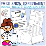 Making Fake Snow Winter Science Experiment | Math | Writin