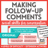 Making Follow Up Comments | Social Communication Skills fo