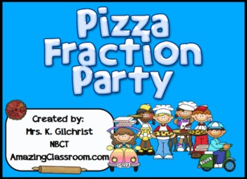 Preview of Making Fractions with Pizza Promethean ActivInspire Flipchart Lesson