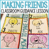 Friendship Activity: Making Friends Classroom Guidance Lesson for Counseling