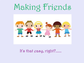 Preview of Making Friends SMART Notebook Discussion