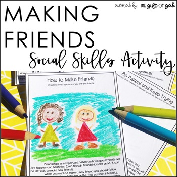 Preview of Social Skills Making Friends | Making Friends Social Skill Stories