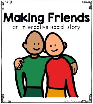 Preview of Making Friends Interactive Storyboard [for Autism] | Making Friends Social Story