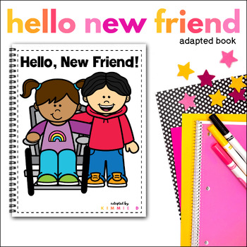 Preview of Making Friends Social Story Special Education Social Skills Adapted Book Lesson