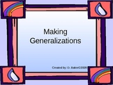 Making Generalizations Power Point Lesson