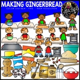 Making Gingerbread Clip Art Set {Educlips Clipart}