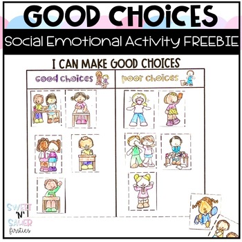 Preview of Making Good Choices for Back to School FREEBIE