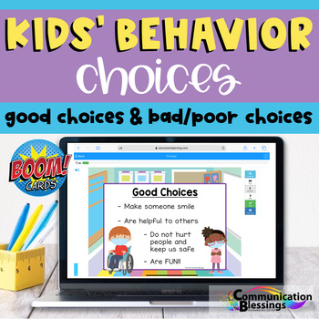 Preview of Making Good Choices Boom Cards