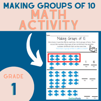 Preview of Making Groups of Ten | Printable Math Activity