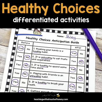 Preview of Healthy Habits - Making Healthy Choices Health Activities