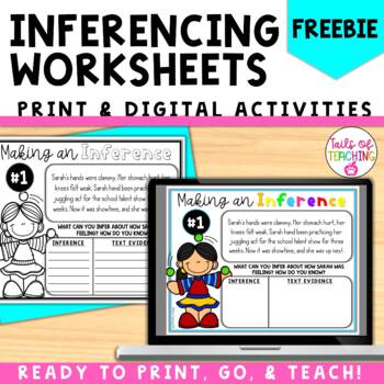 Preview of Making Inference Activities - Google Classroom & Print