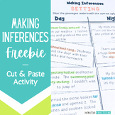 Making Inferences Cut and Paste Free Center Activity