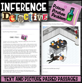 Preview of Making Inferences: Detective (Poison Pitcher Problem) Google Forms, PDF & Boom