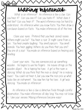 Making Inferences {Differentiated Reading Passages & Questions} | TpT