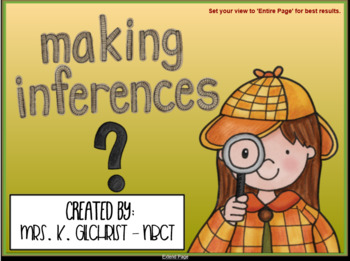 Preview of Making Inferences & Drawing Conclusions Smart Notebook Lesson
