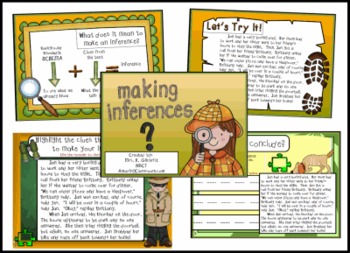 Preview of Making Inferences & Drawing Conclusions Promethean ActivInspire Flipchart Lesson
