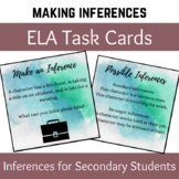 Making Inferences ELA Task Cards for Middle and High School