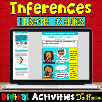 Preview of Making Inferences: Four Digital Lessons Compatible with Google Slides