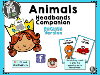Preview of Making Inferences Game - Guess the animal - Headbands - DUAL
