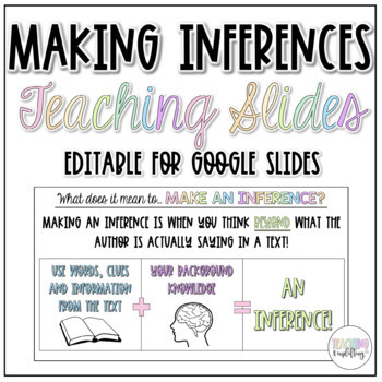 Preview of Making Inferences Google Teaching Slides