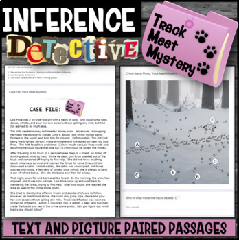 Preview of Making Inferences: Inference Detective (Track Meet) Google Form, PDF & Boom