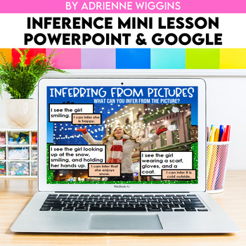 Preview of Making Inferences Mini Lesson (Google Classroom & PPT) Distance Learning