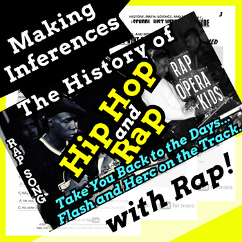 Preview of Hip Hop Making Inferences Nonfiction Passage Worksheets for Middle School