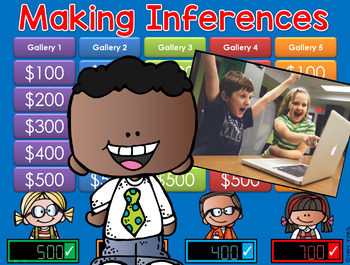 Preview of Making Inferences - Photos - Jeopardy Style Game Show - GC Distance Learning