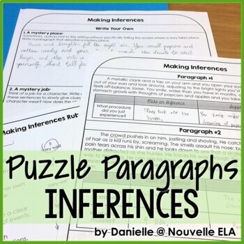 Preview of Making Inferences Reading Activity - Emergency Sub Plan (paper + digital)