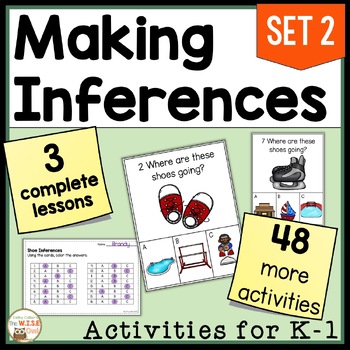 Preview of Making Inferences with Pictures Lessons Reading Comprehension K & 1st Grade