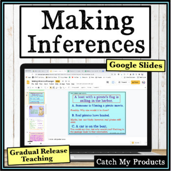 Preview of Making Inferences Reading Passages Google Slides
