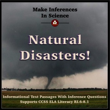 Preview of Nonfiction Reading Passages and Inference Questions About Natural Disasters