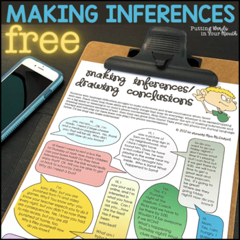 Preview of Making Inferences Role Play Activity