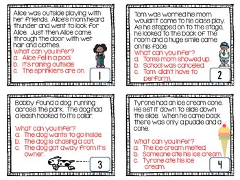 Making Inferences Task Cards by The Salty Pickle | TpT