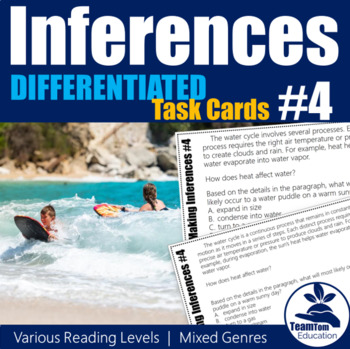 Preview of Making Inferences Task Cards 4 (Differentiated)